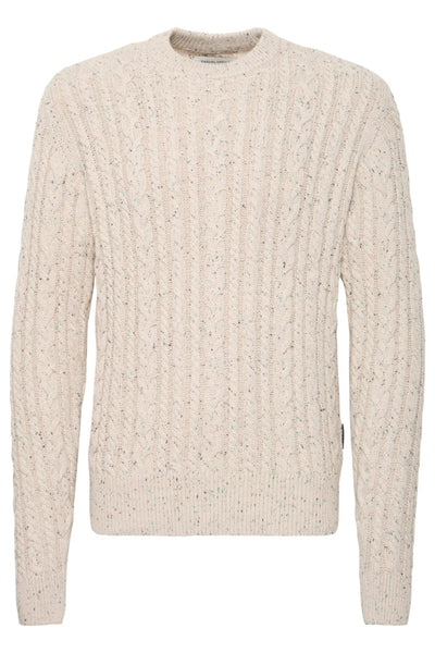 Karl cable crew neck sweater