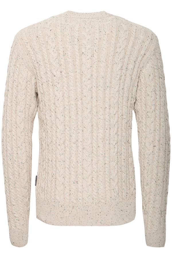 Karl cable crew neck sweater