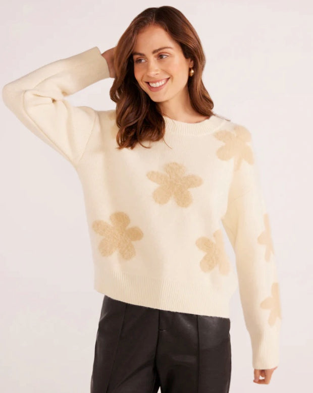 Daisy Fluffy knit sweater