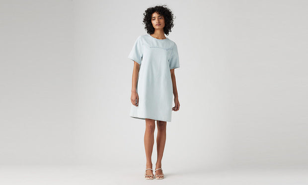 Denim tee dress