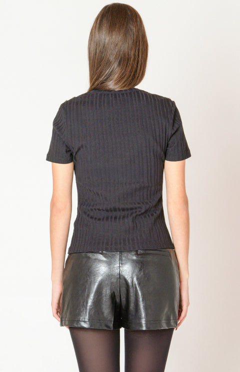 Embellished Ribbed Top