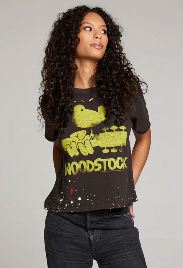 Woodstock Bird on guitar tee