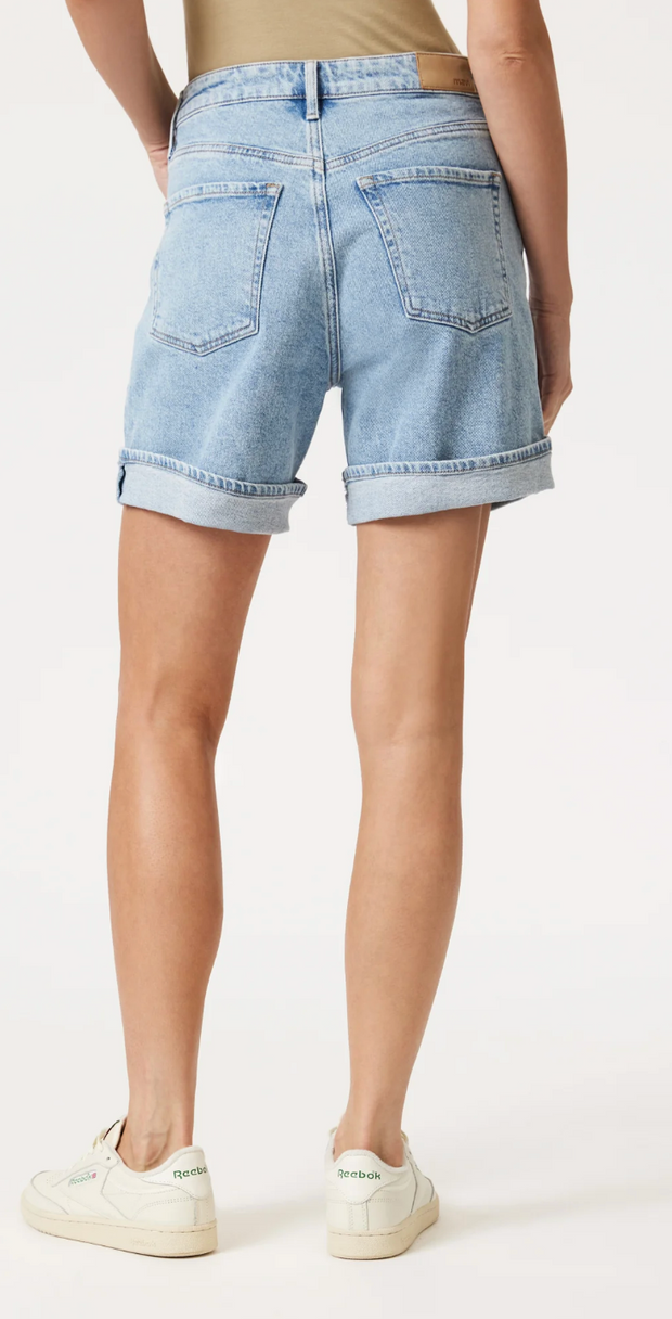 Heidi long cuffed denim short