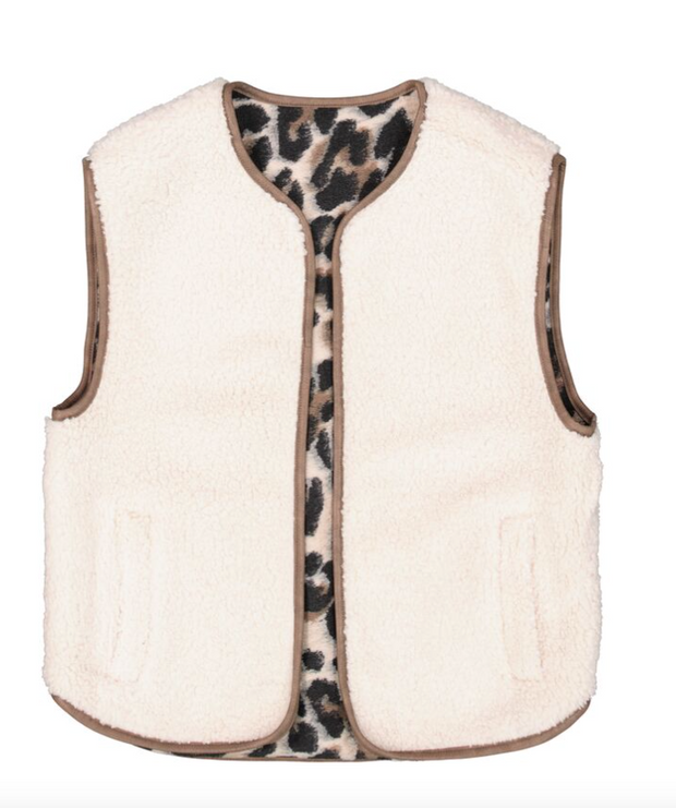 Reversible teddy vest