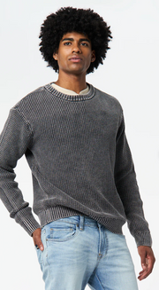 Washy textured knit sweater