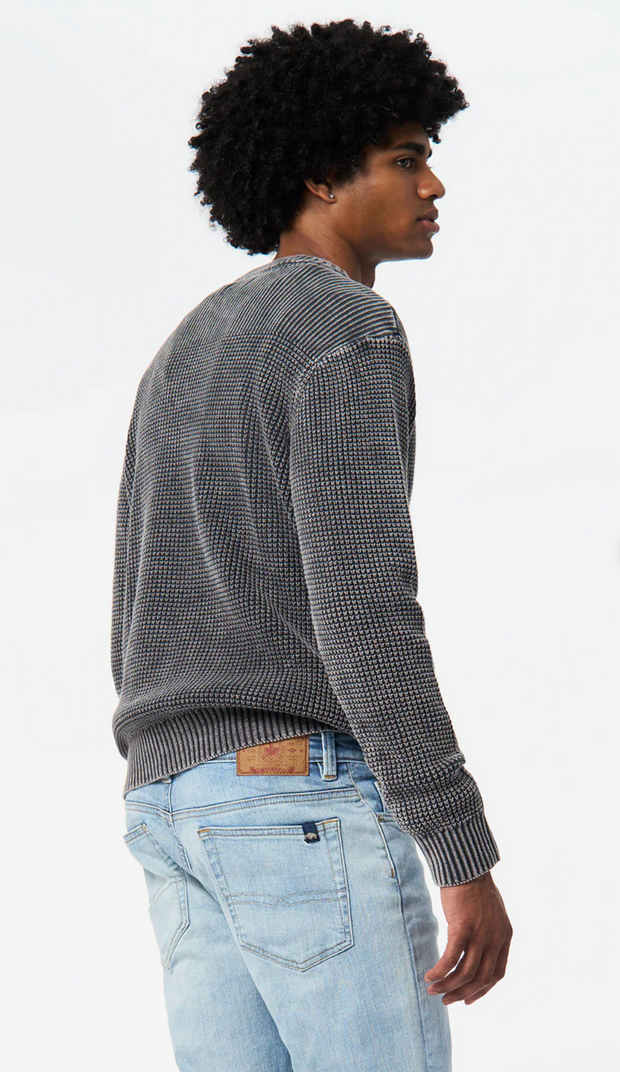 Washy textured knit sweater