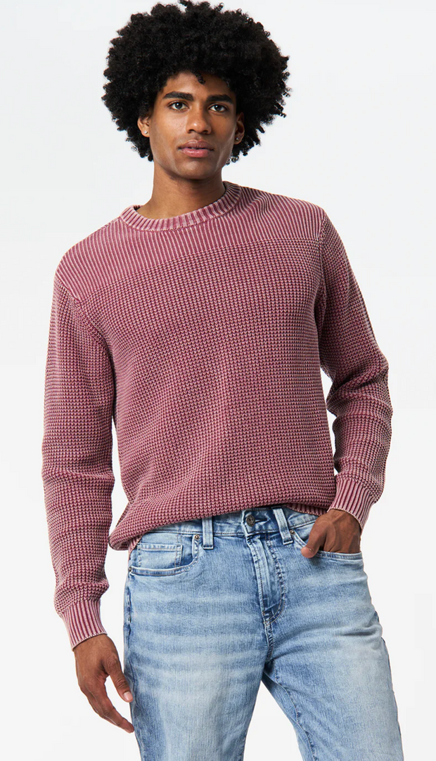 Washy textured knit sweater