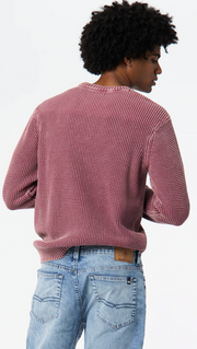 Washy textured knit sweater