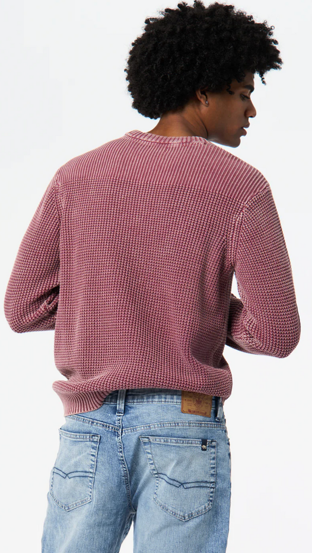 Washy textured knit sweater