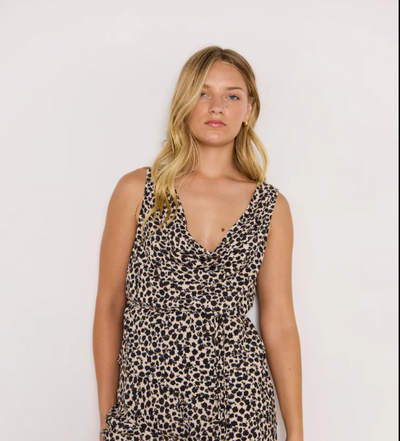 Elka cowl neck top
