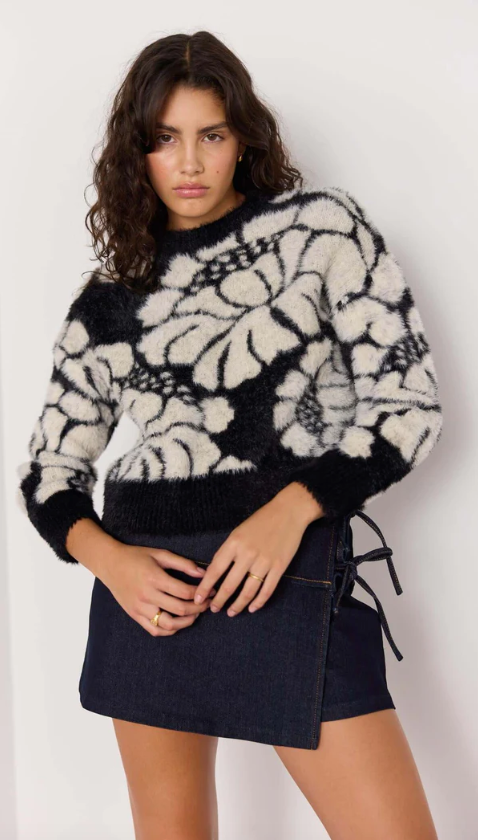 Eden intarzia sweater
