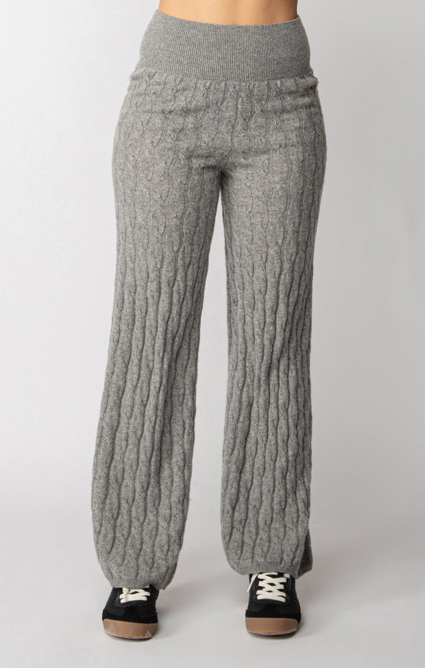 cable knit sweater pant