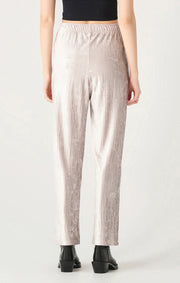 pull on plisse velvet pant