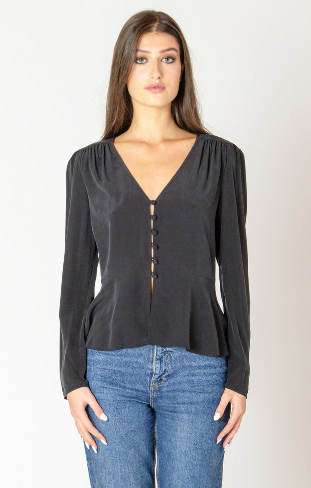 Peplum detail blouse