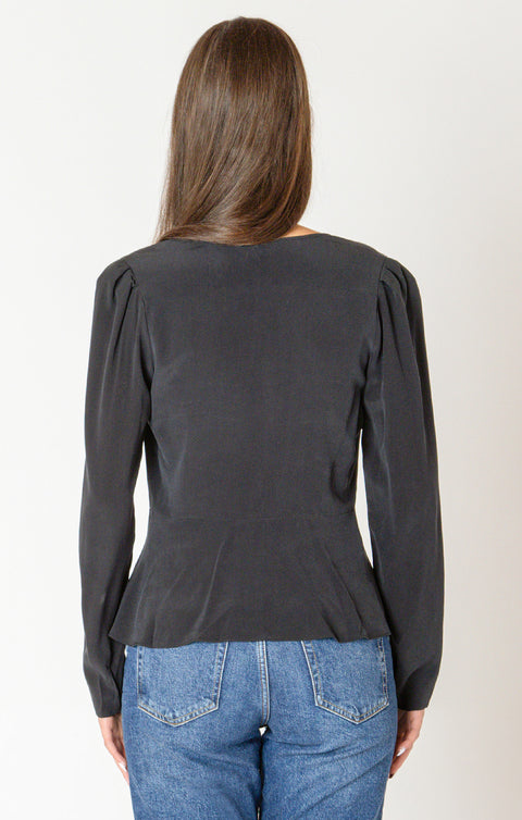 Peplum detail blouse