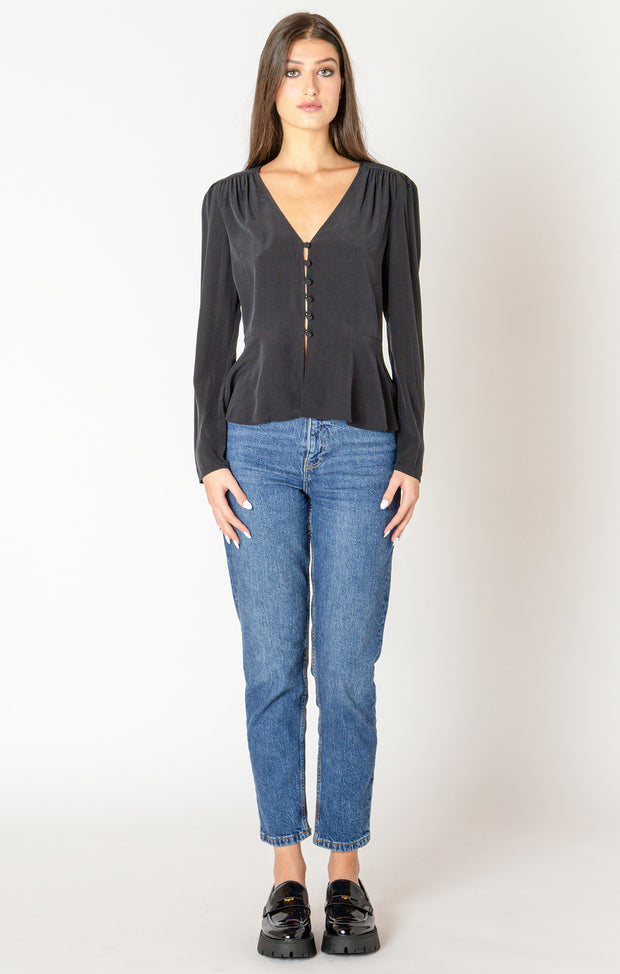 Peplum detail blouse