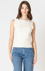 Textures stitch sweater tank