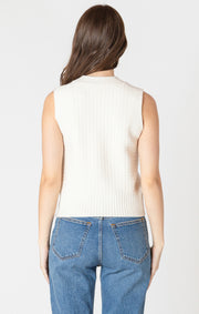 Textures stitch sweater tank