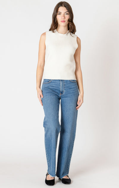 Textures stitch sweater tank