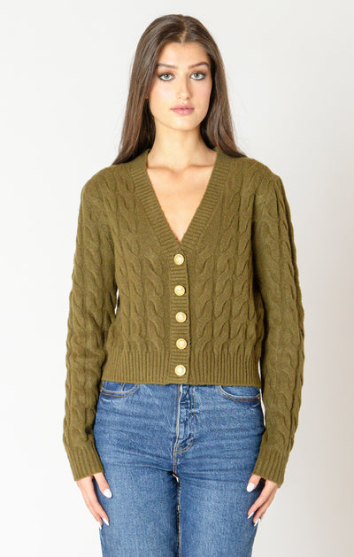 cable knit cardigan