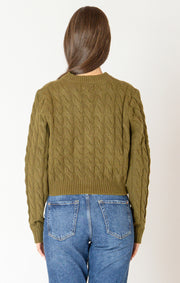 cable knit cardigan