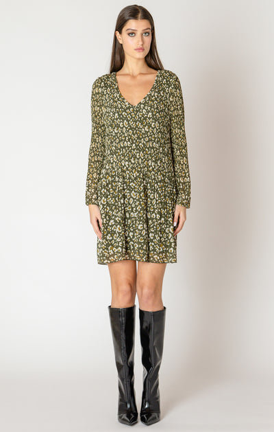 pleated dress