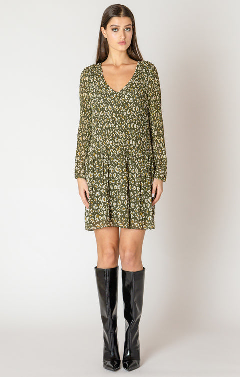 pleated dress