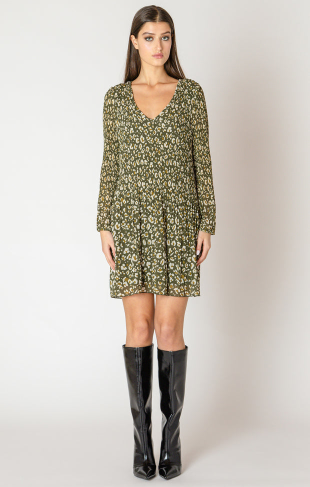 pleated dress