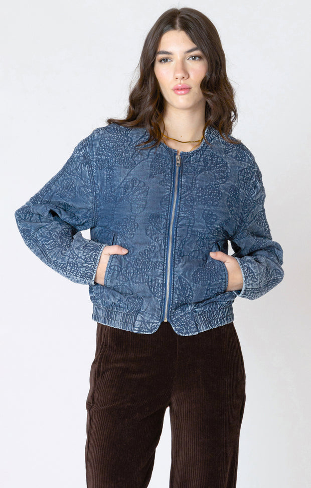 quilted bomber jacket