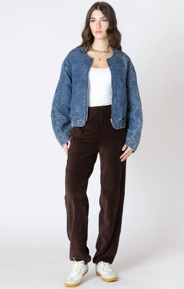quilted bomber jacket