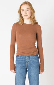 Brushed crewneck tee