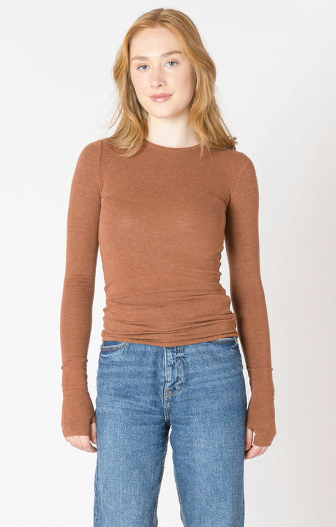 Brushed crewneck tee