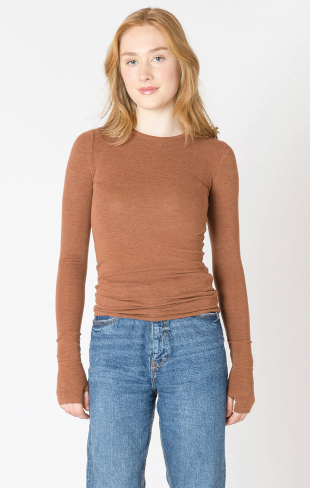 Brushed crewneck tee