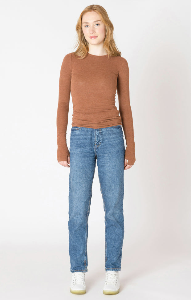 Brushed crewneck tee