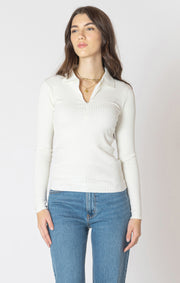 Half zip knit top