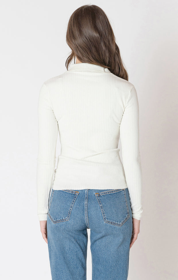 Half zip knit top