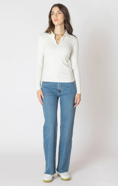 Half zip knit top