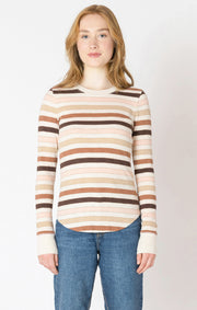 Ribbed neckline tee