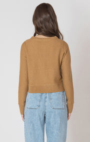 Easy crewneck cardigan