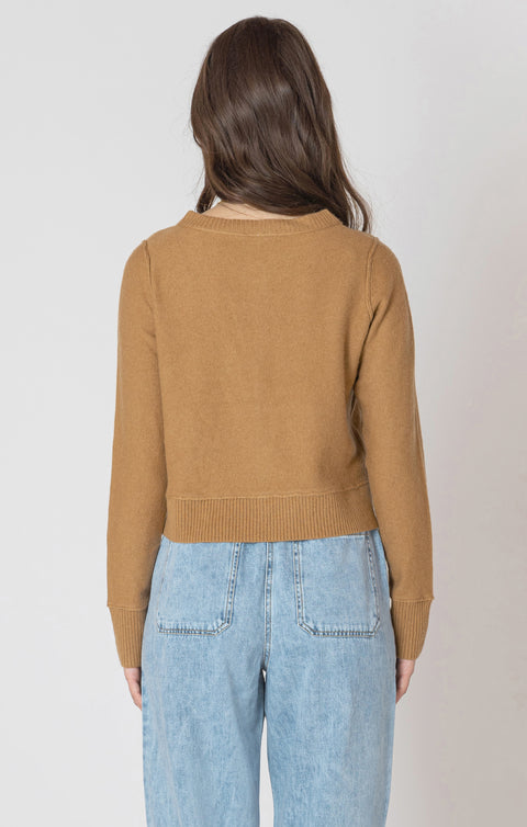 Easy crewneck cardigan