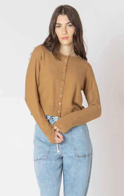 Easy crewneck cardigan