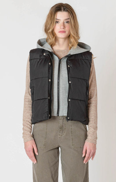 Short puffer vest