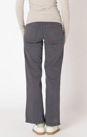 Straight leg twill pant