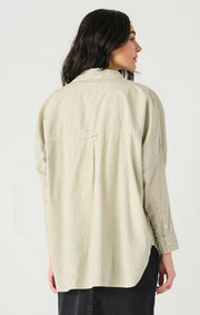 oversized button front shirt