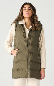 hooded puffer vest